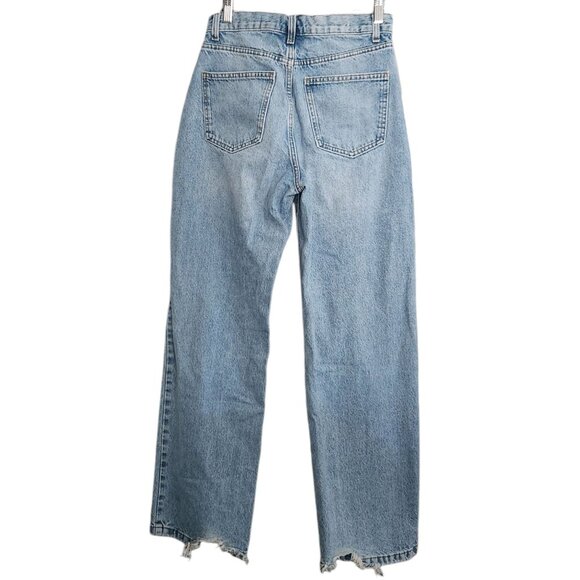 Cotton On Loose Straight Light Wash Denim Jeans Women's Size 6 - Picture 6 of 9